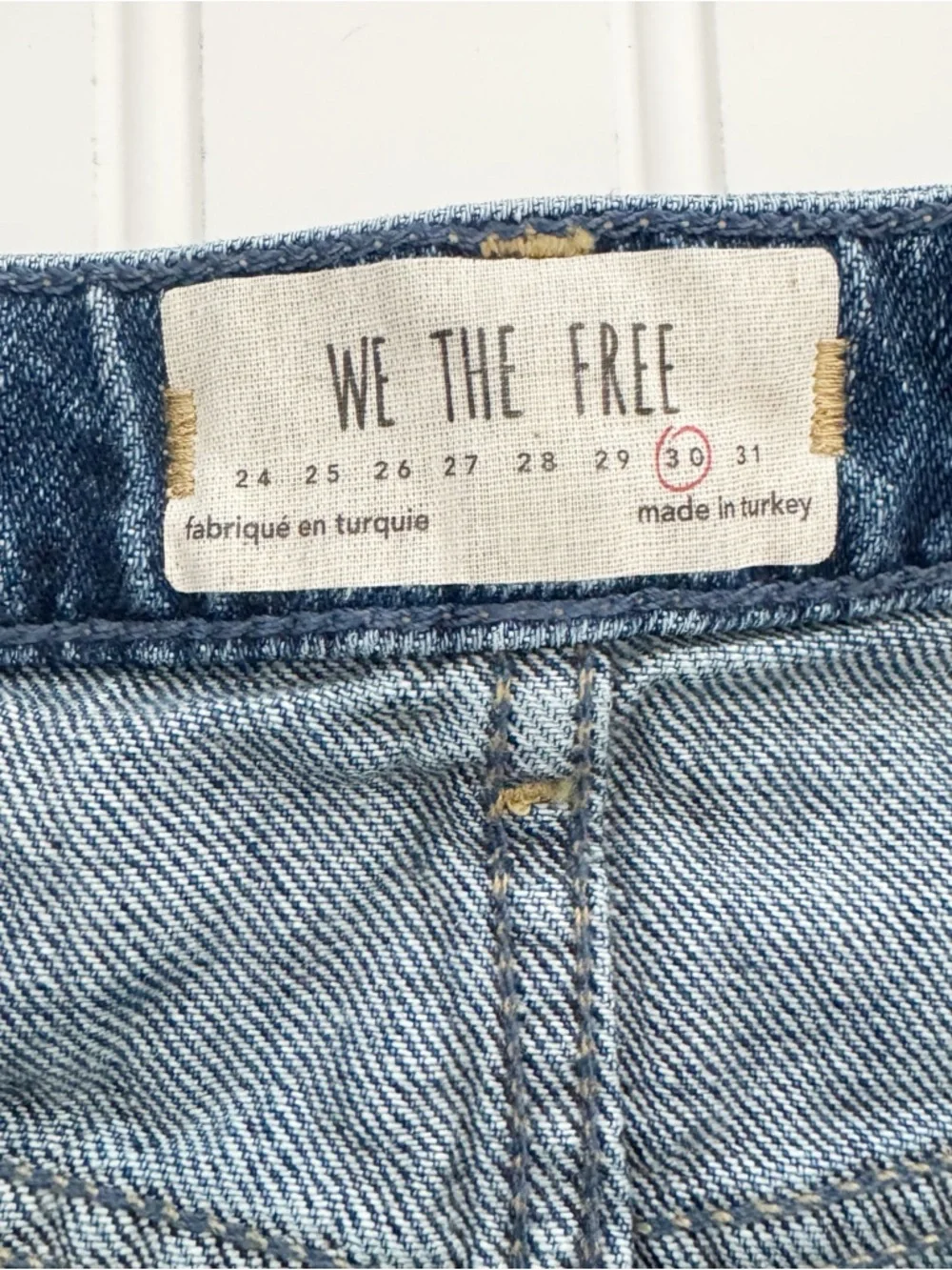 We the Free Button Fly Denim Mini Skirt - Size 30